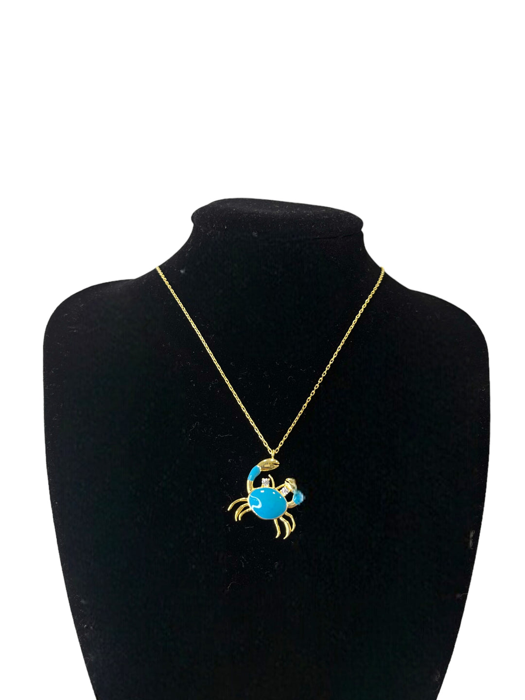 Collana Granchio Argento Turchese