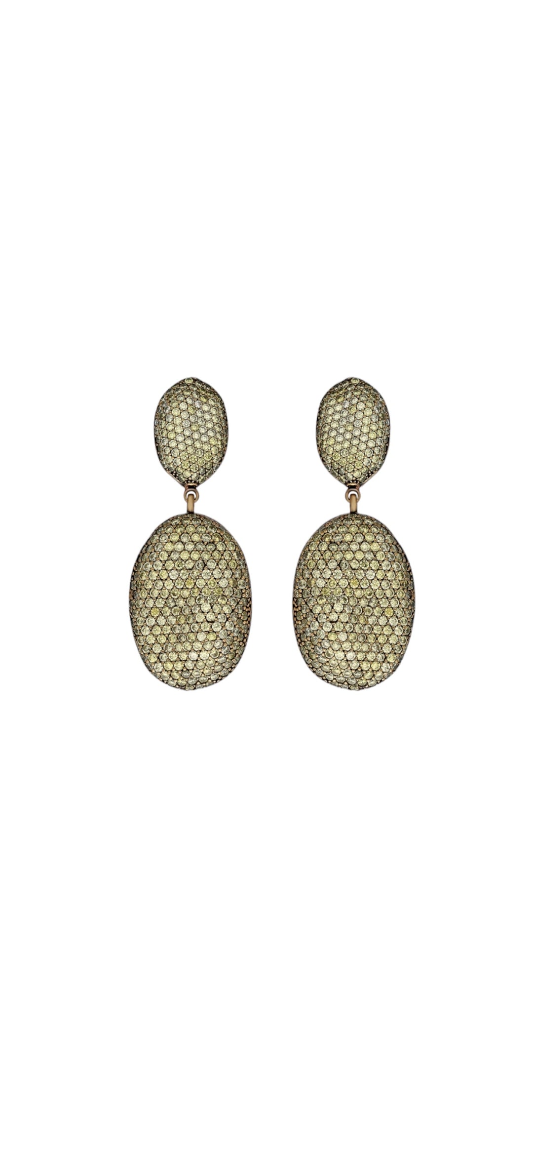 Orecchini Cocodrop Peridoto Argento