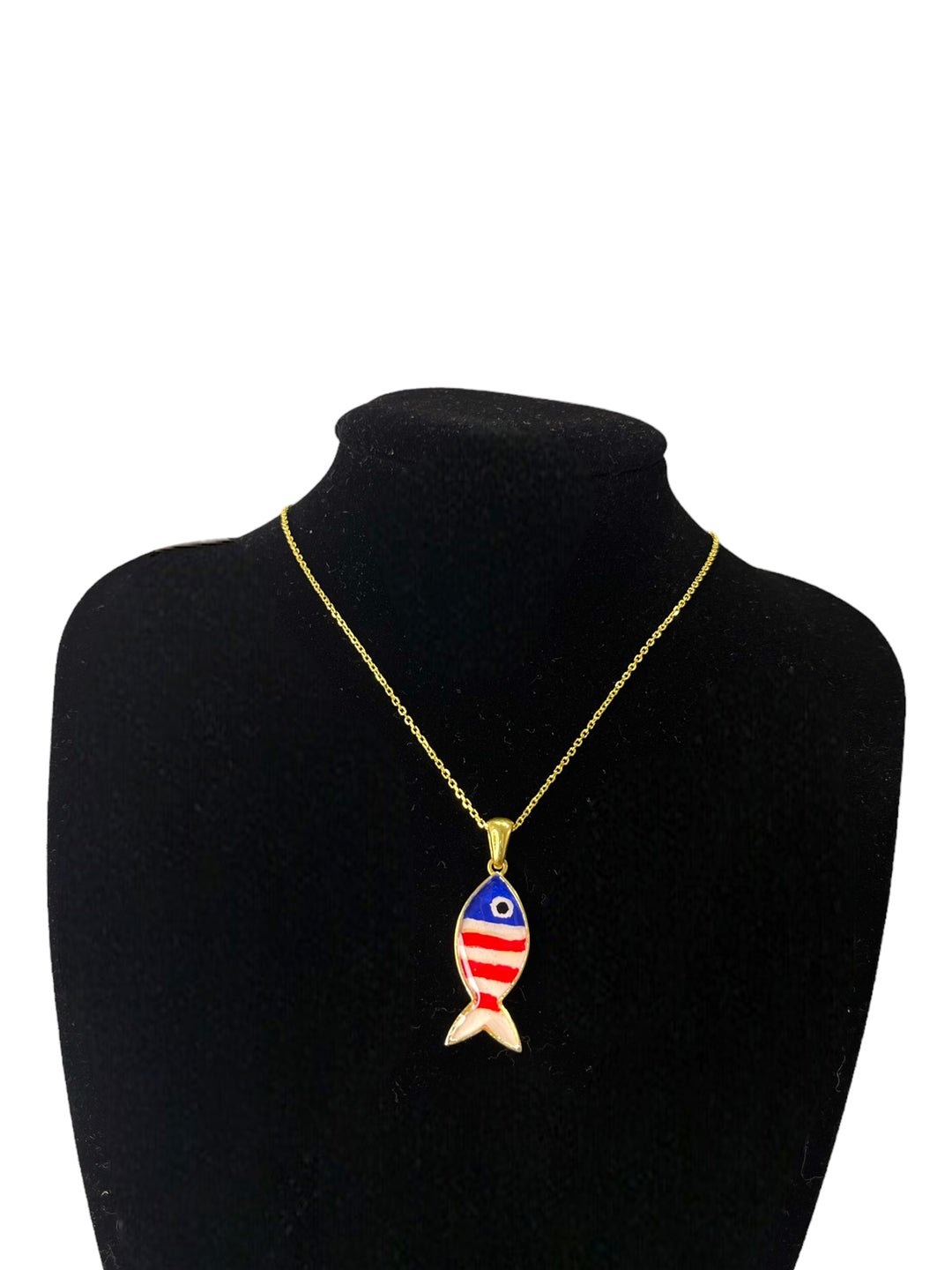 Collana Pesce Americano Argento