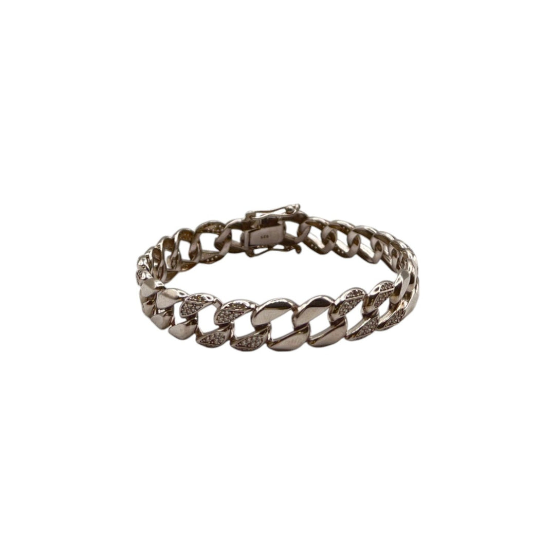 Bracciale Groumette Zirconato Argento