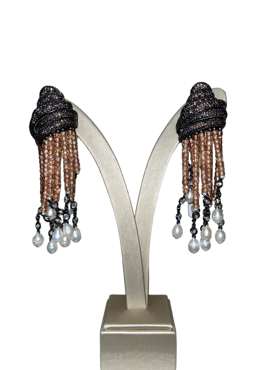 Orecchini Capri Marrone Argento