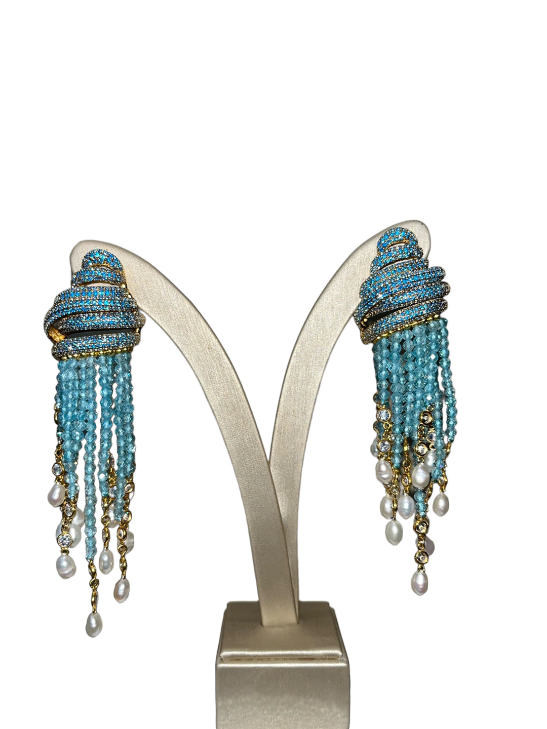 Orecchini Capri Acquamarina Argento