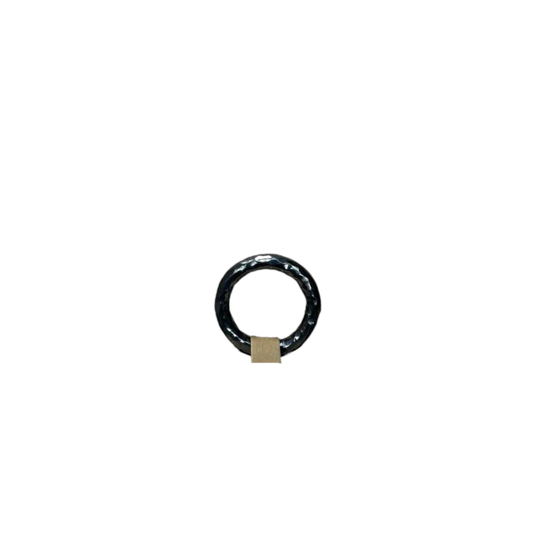 Anello Circle Doppio Nero Argento