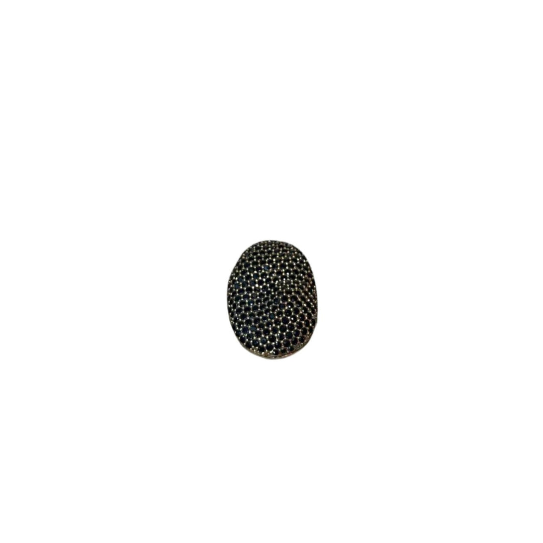 Anello Rococò Nero Argento