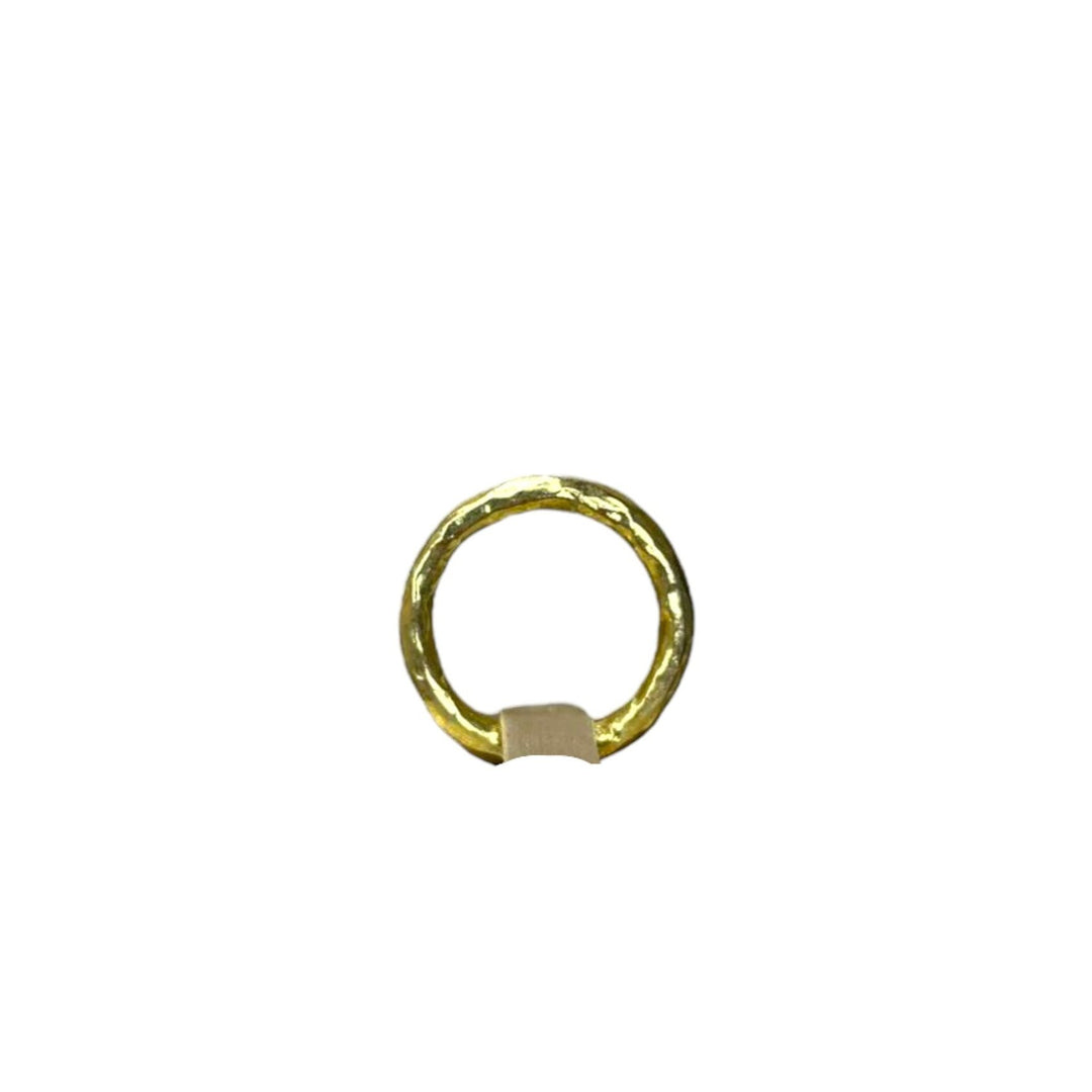 Anello Circle Sottile Dorato Argento