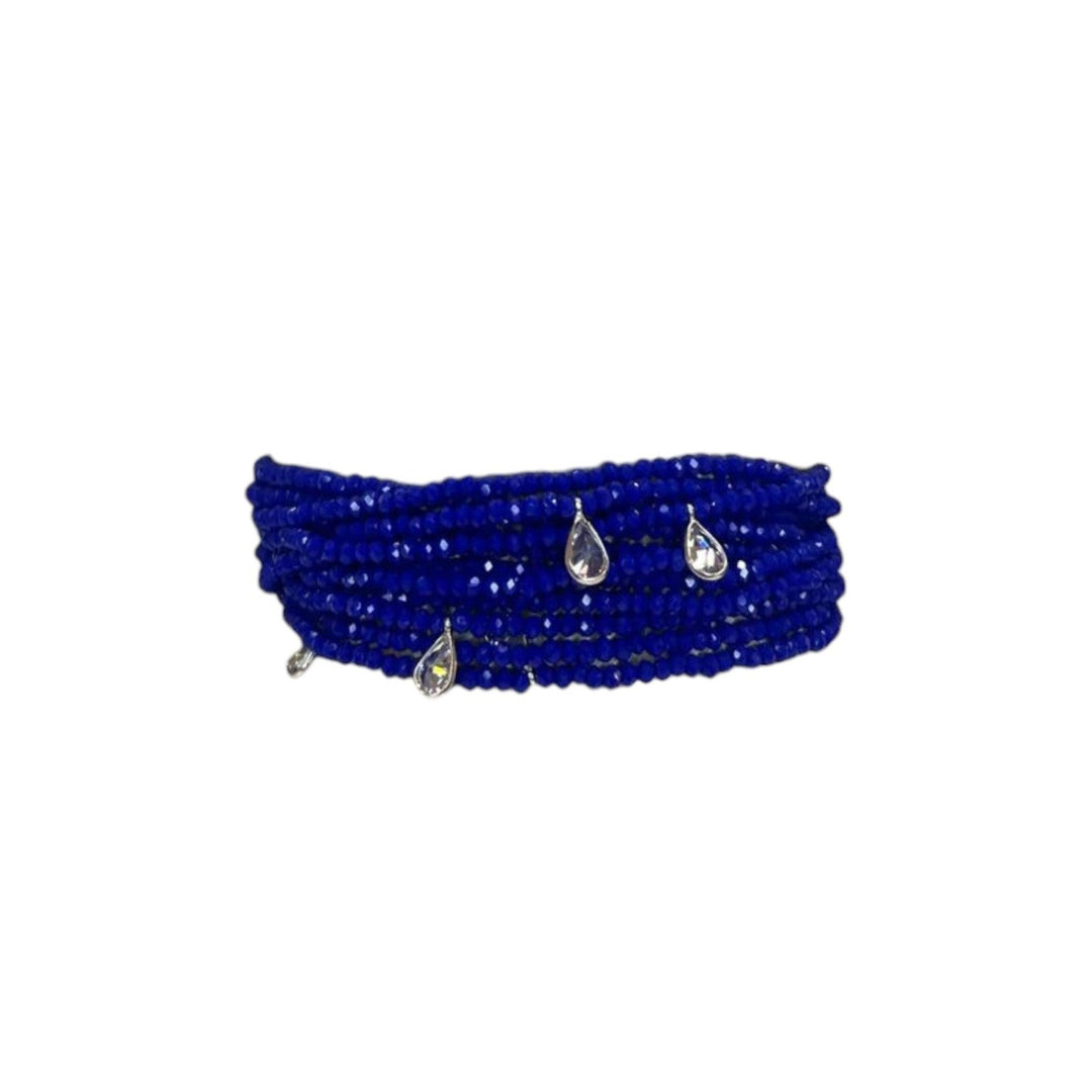 Bracciale Multifilo Blue Argento