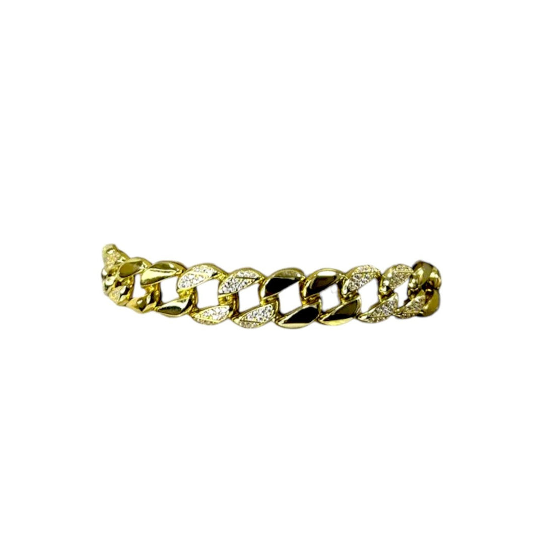 Bracciale Groumette Zirconato Dorato Argento