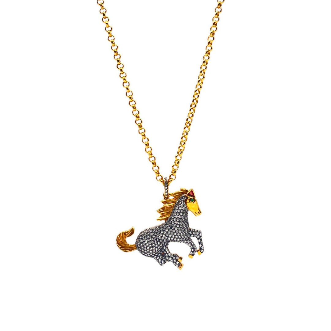 Collana Horse Argento