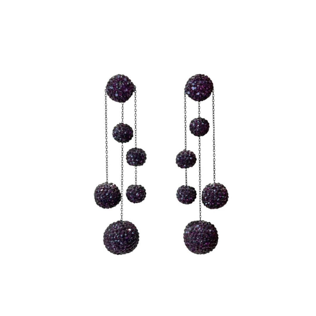 Orecchini MilkWay Viola Scuro Argento