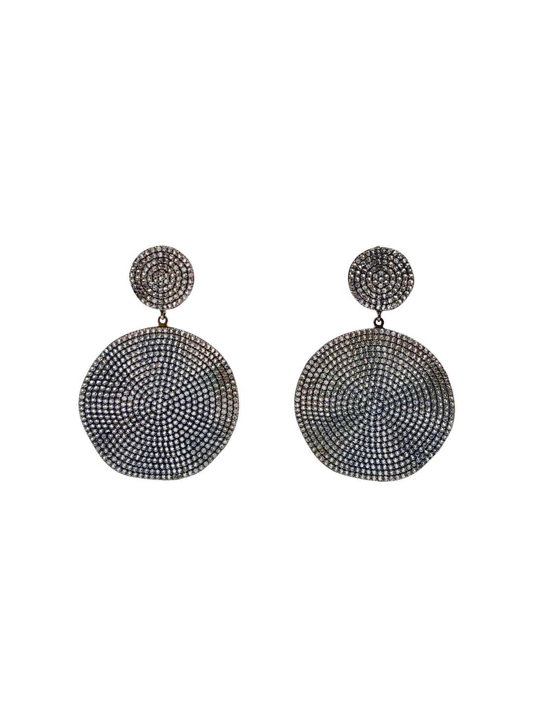 Orecchini Moon Grigio Argento