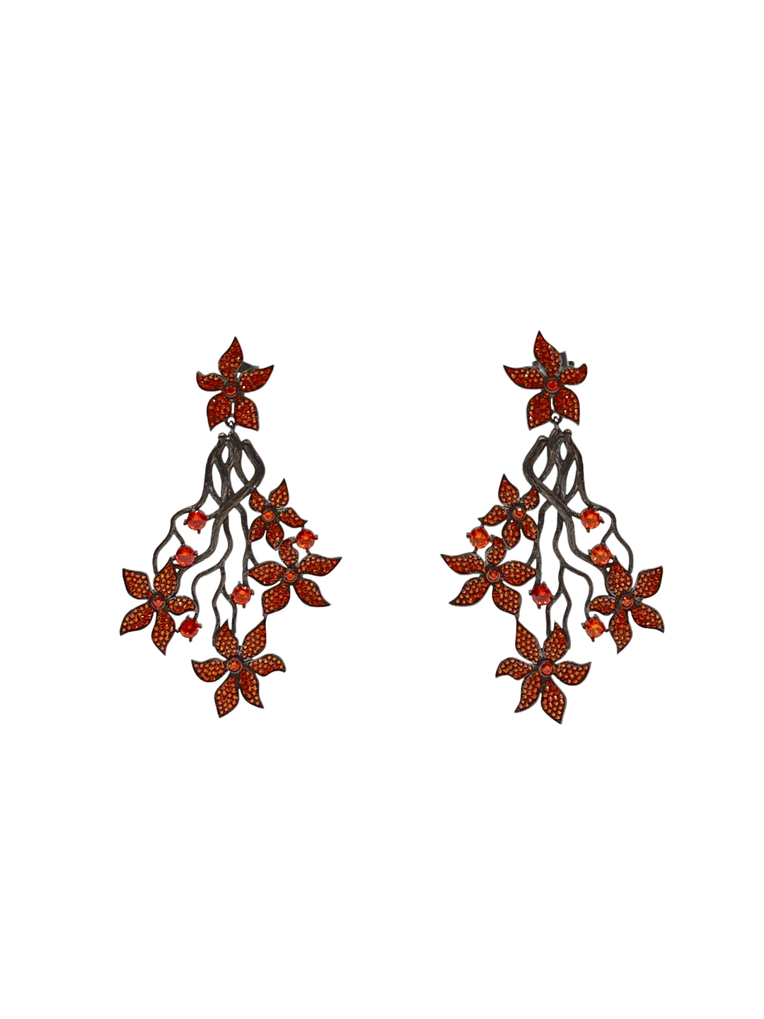 Orecchini Fiori Argento